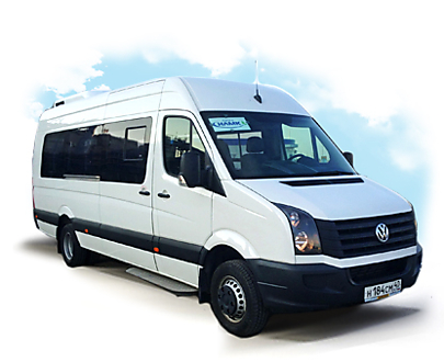 МИКРОАВТОБУС МЕЖДУГОРОДНЕГО КЛАССА VOLKSWAGEN CRAFTER №184, 19 мест.