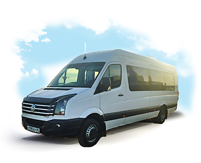 МИКРОАВТОБУС ТУРИСТИЧЕСКОГО КЛАССА VOLKSWAGEN CRAFTER №595, 19 мест.